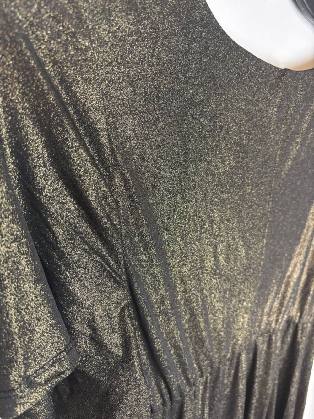 Torrid Size 1X dress metallic short sleeve festive cocktail party Plus Curvy NWT - Picture 3 of 10